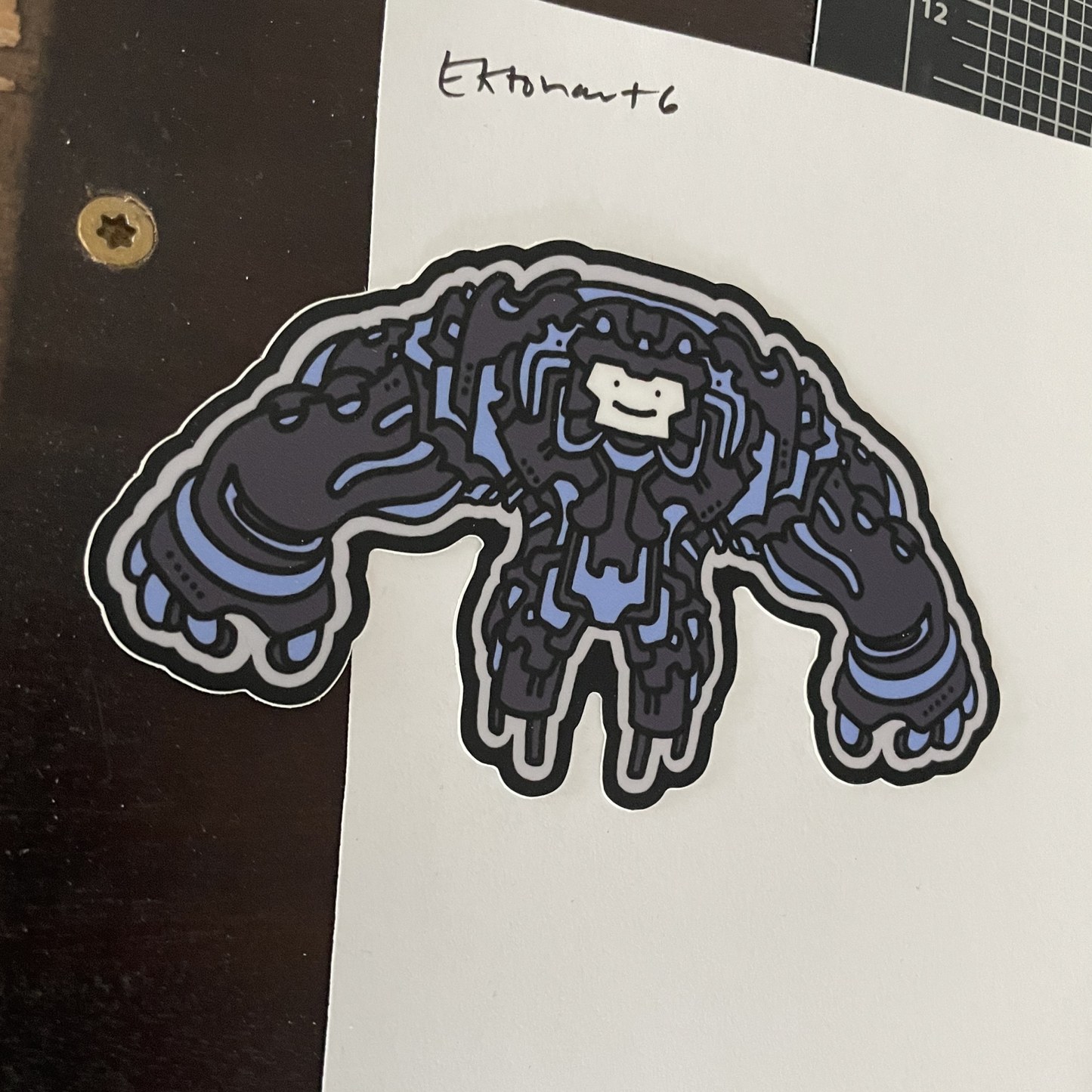 Ektonaut 6 vinyl die cut sticker