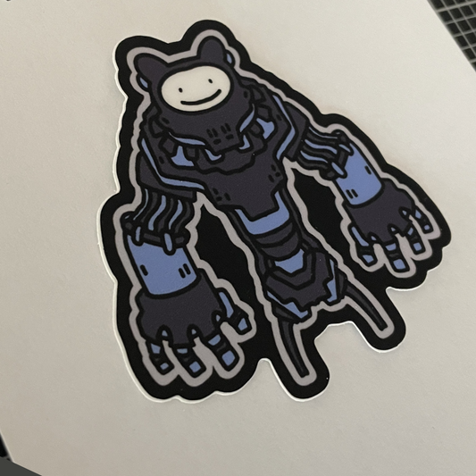 Ektonaut 8 vinyl die cut sticker