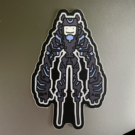 Ektonaut 3 vinyl die cut sticker