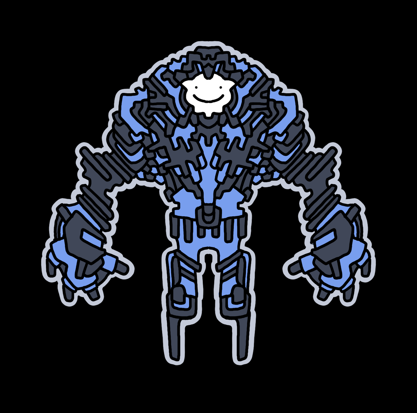 Ektonaut 1 vinyl die cut sticker
