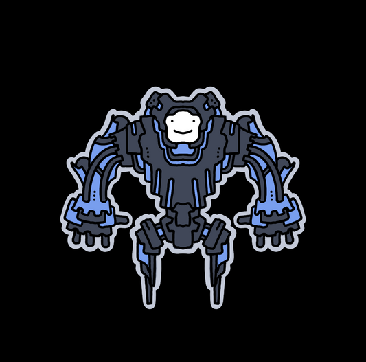 Ektonaut 5 vinyl die cut sticker